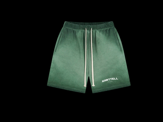 GRADIENT GREEN SHORTS