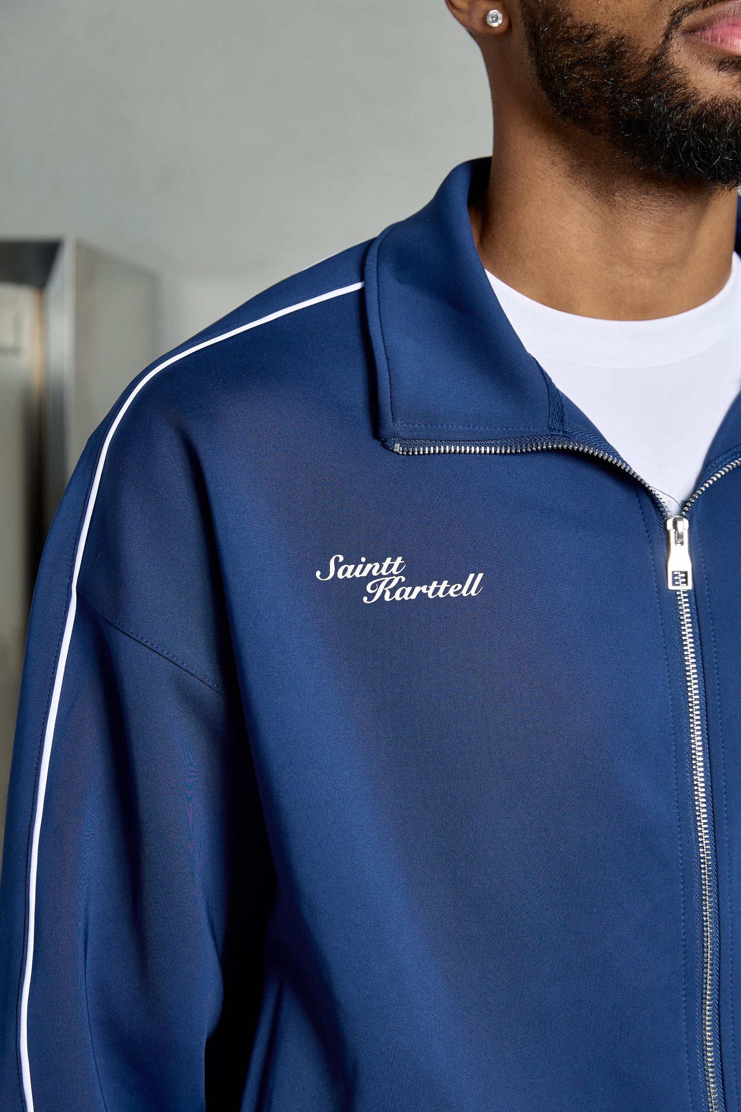 SK LJ TRACK JACKET (NAVY)